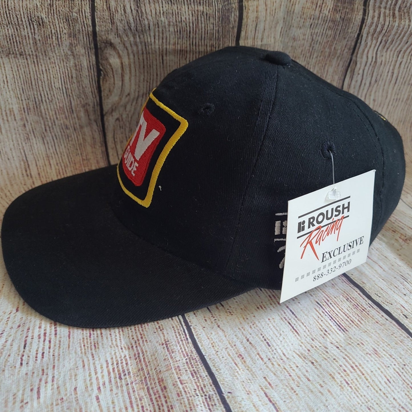 Vtg Nascar TV guide snapback hat #16 Kevin Lepage 1999 2000