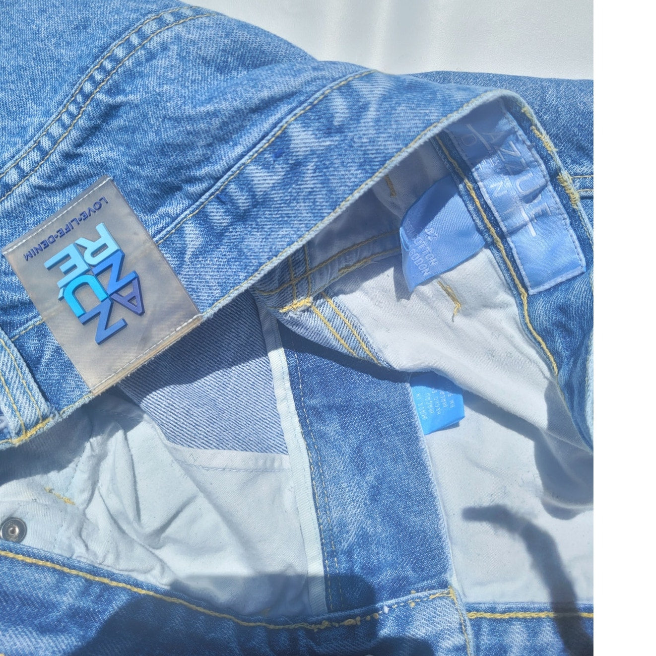 Vintage Baggy Wide Leg Carpenter Jeans by Azzure