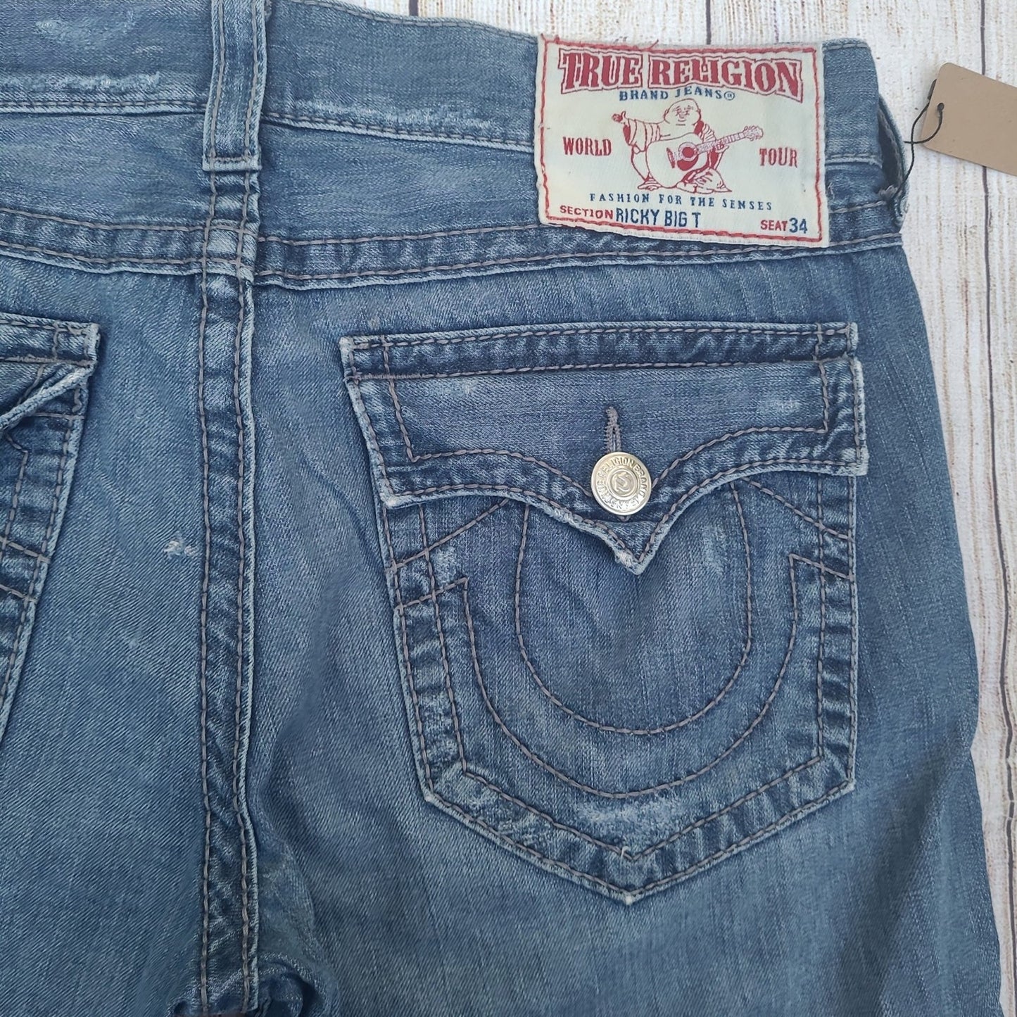 Vintage True Religion denim shorts Y2k Baggy Jorts