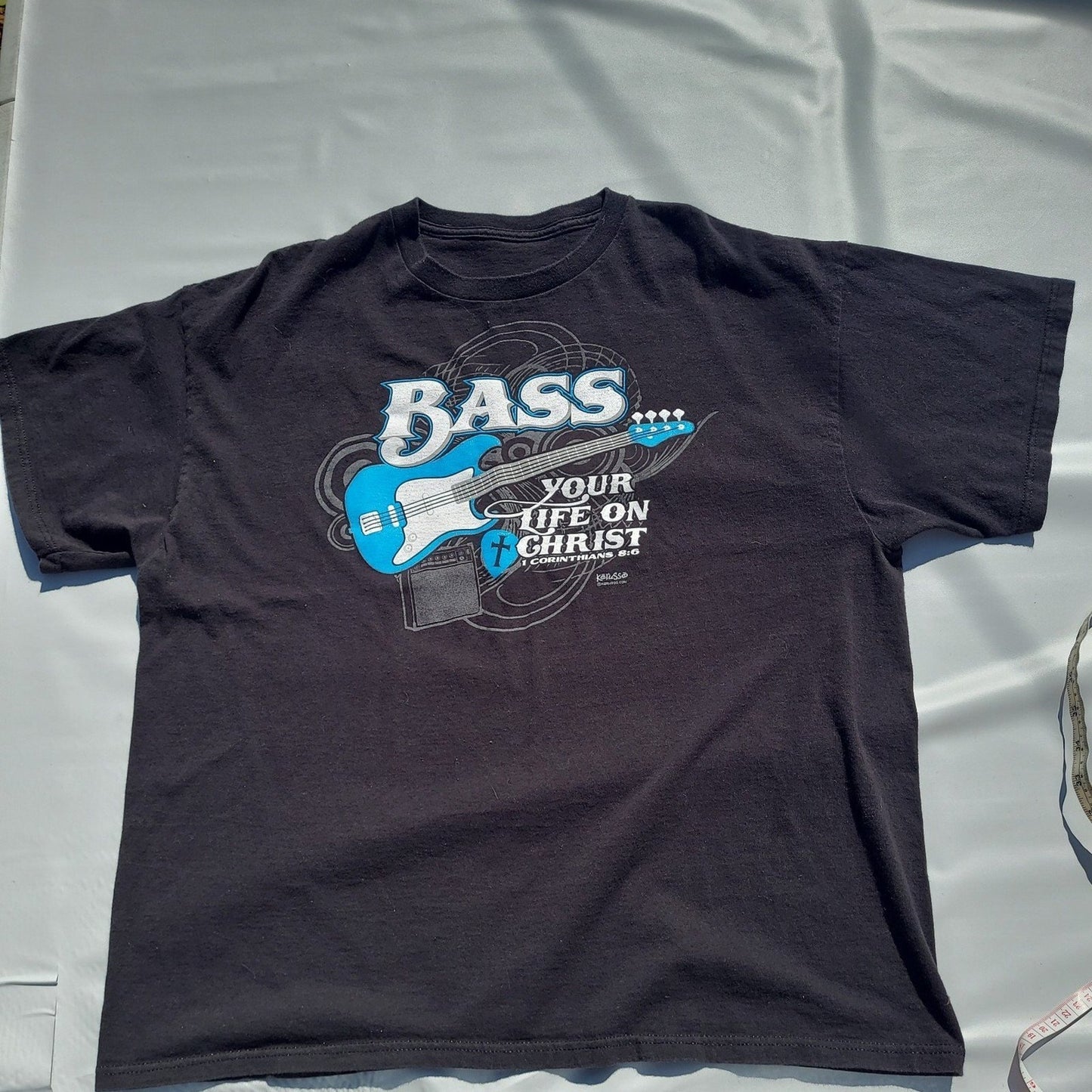 Vintage Jesus T-Shirt Bass Your life on Christ