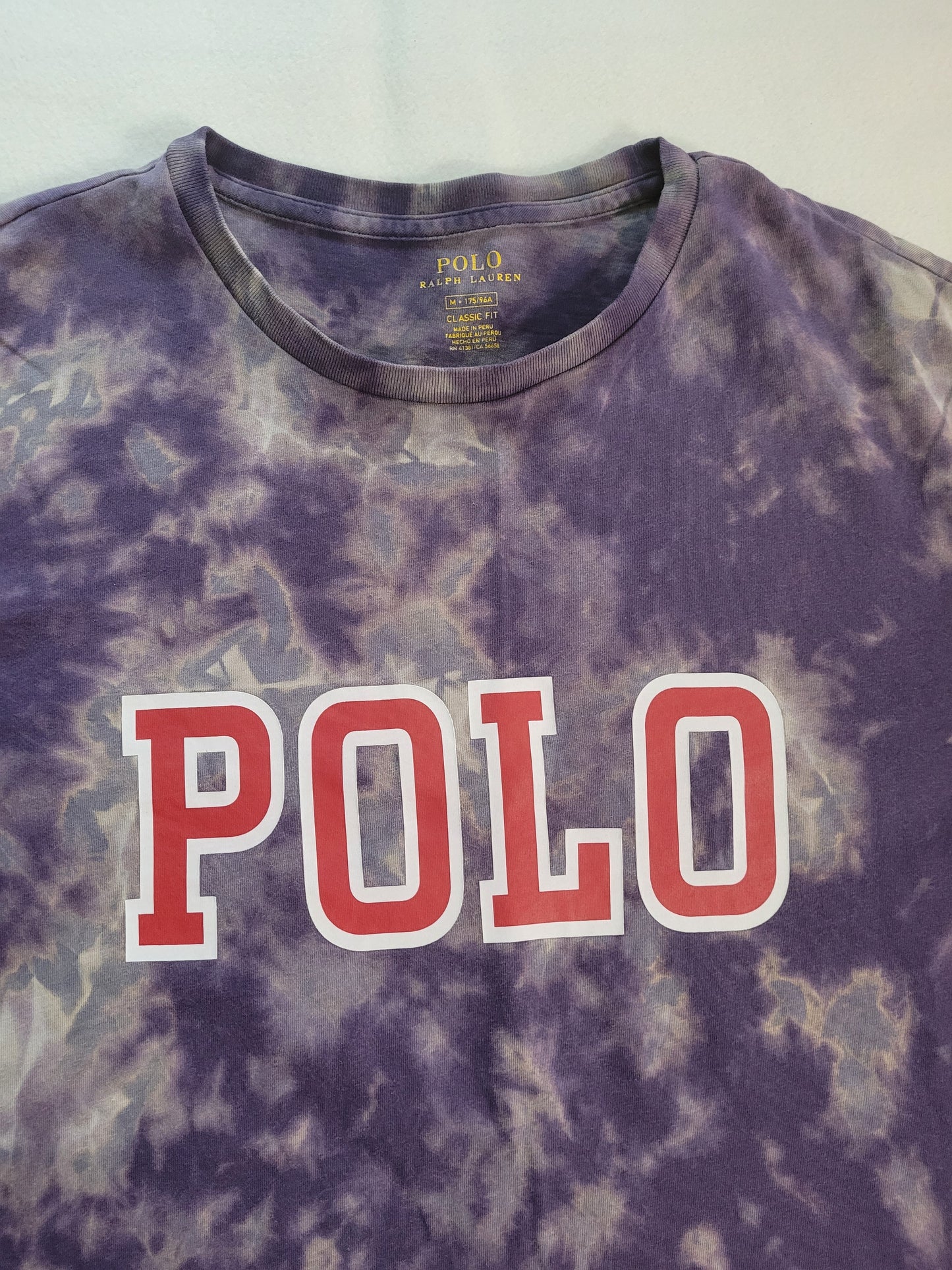 Vintage Polo Custom bleach dye shirt