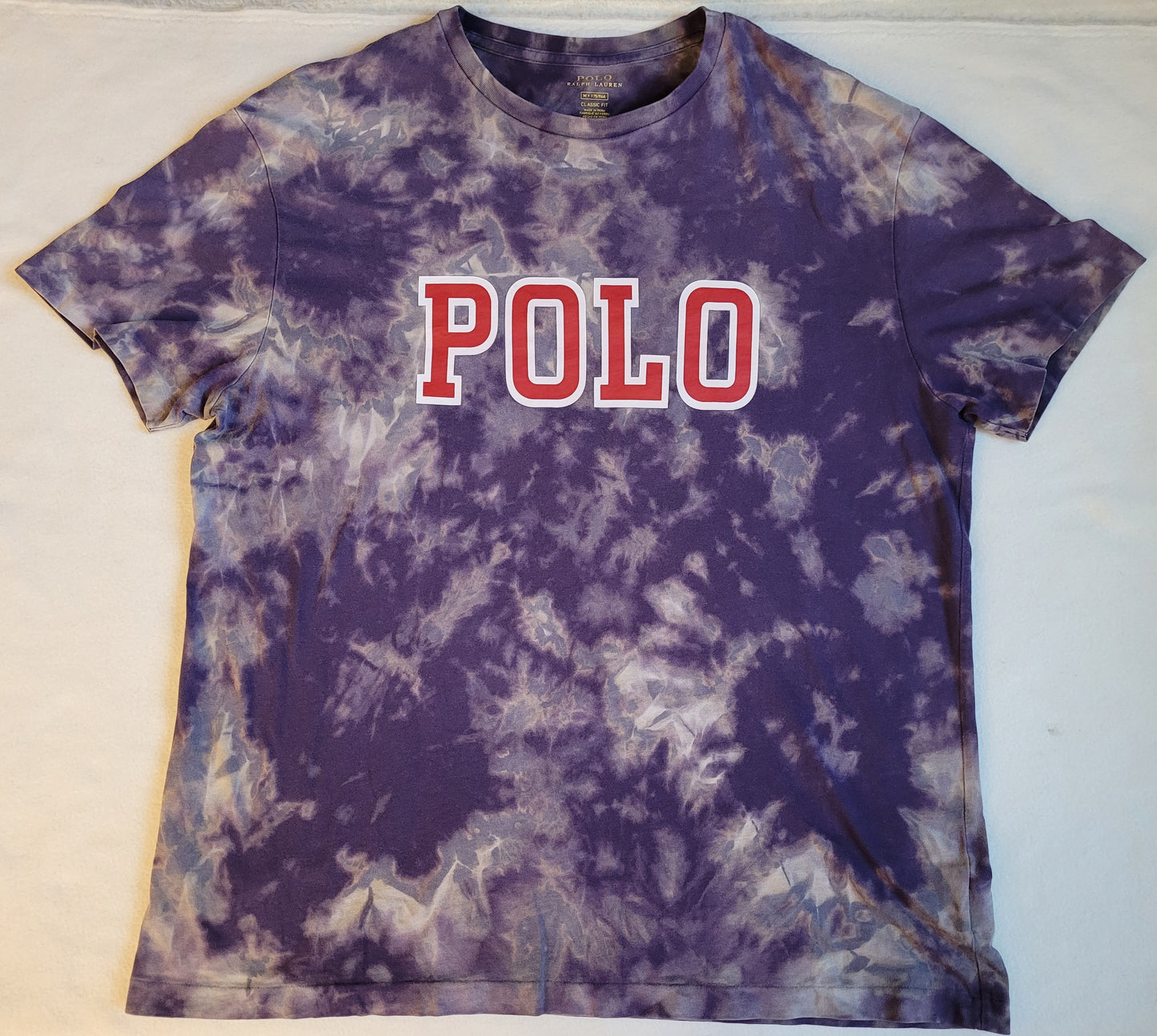 Vintage Polo Custom bleach dye shirt