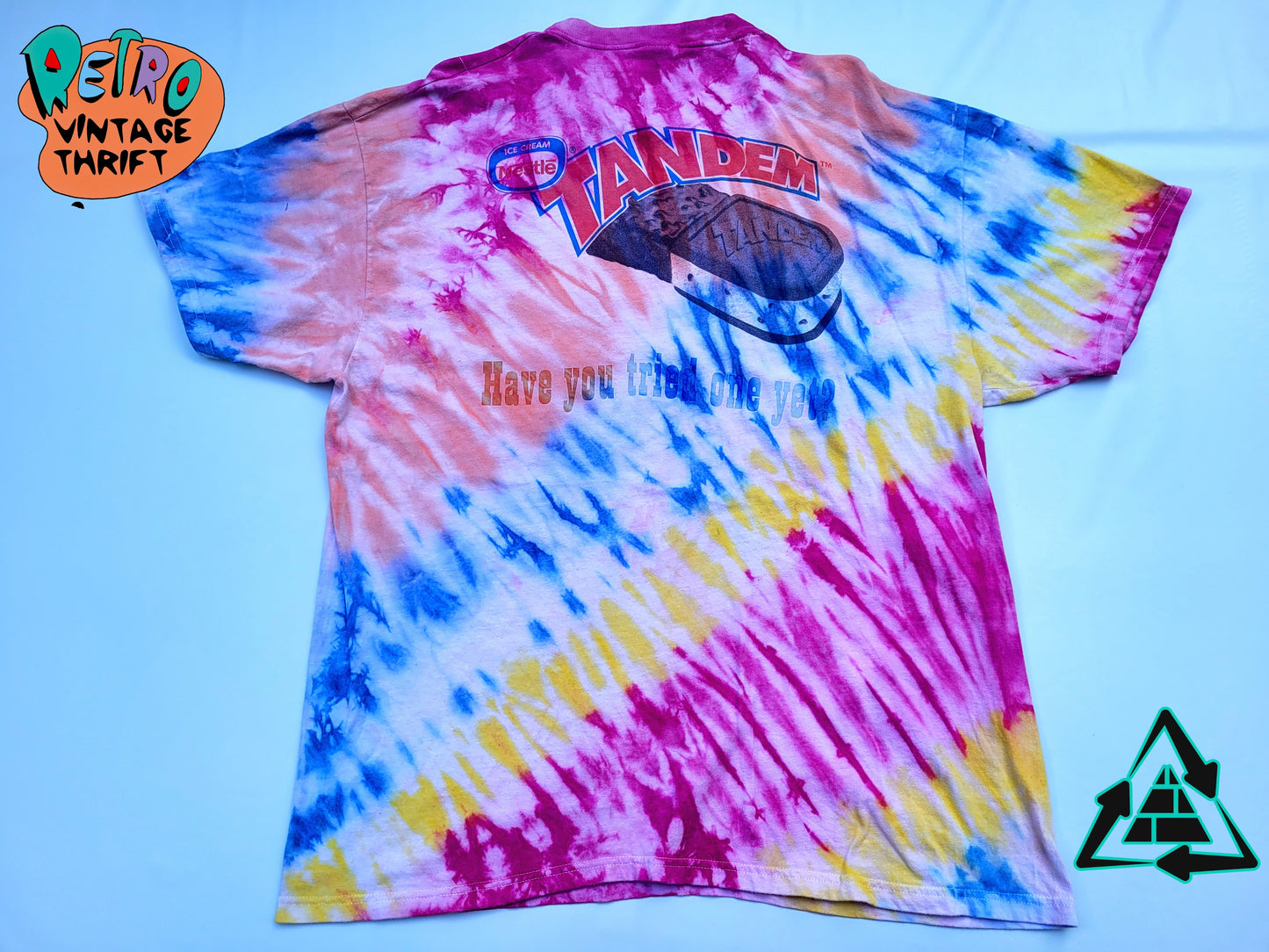 Y2k Nestlé Ice Cream Tie Dye Promo Tee