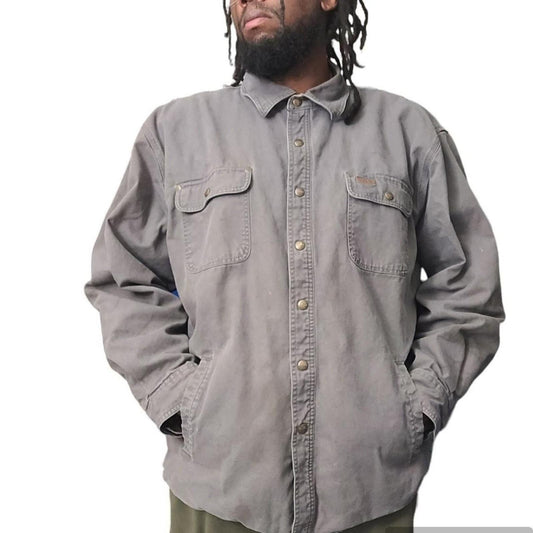 Vintage Carhartt Snap Button Shirt Flannel Lined