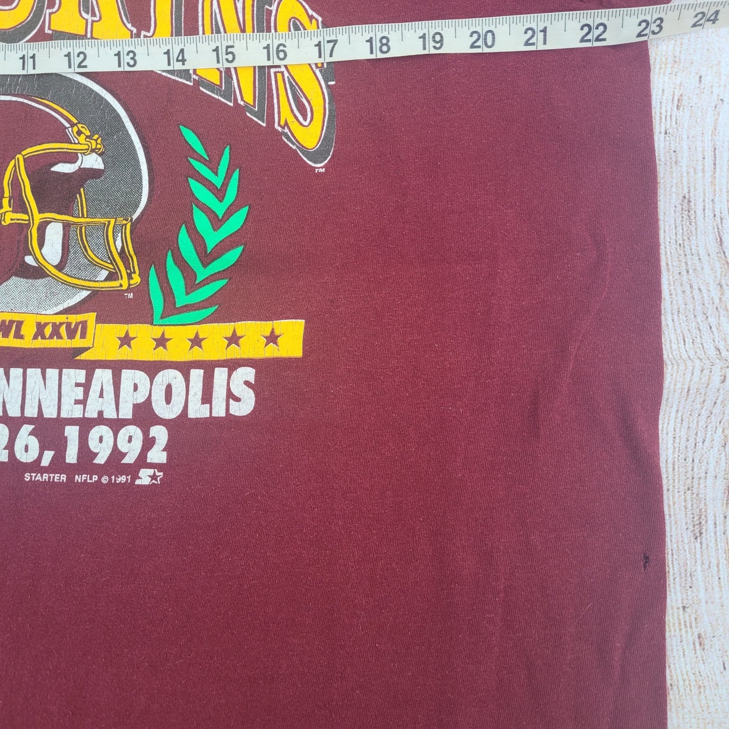 Vintage Starter Washington Redskins t shirt Superbowl XXVI