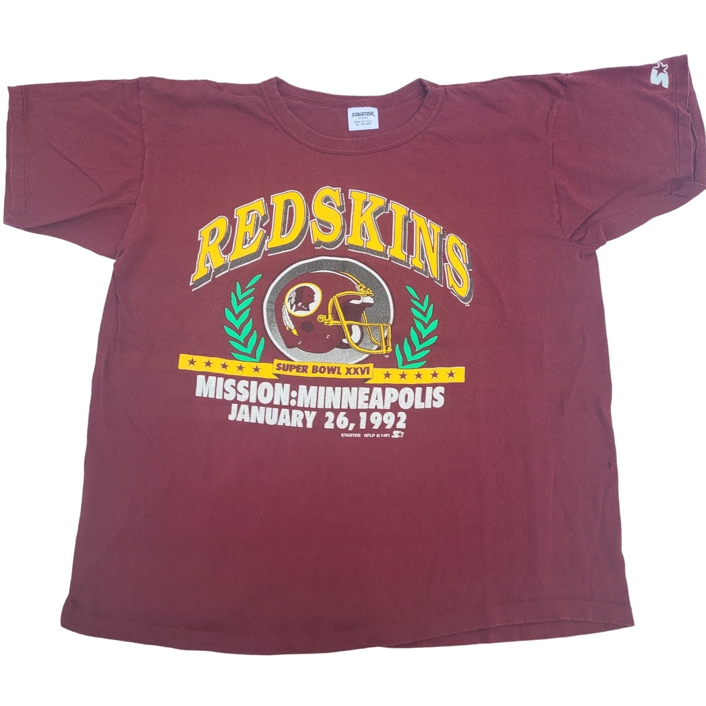 Vintage Starter Washington Redskins t shirt Superbowl XXVI