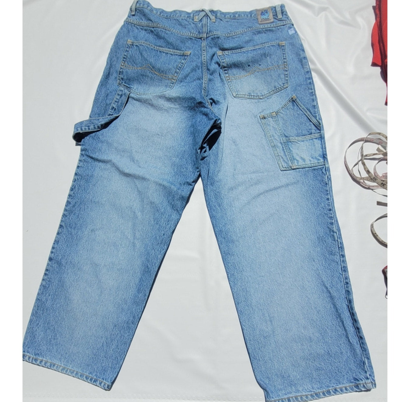 Vintage Baggy Wide Leg Carpenter Jeans by Azzure