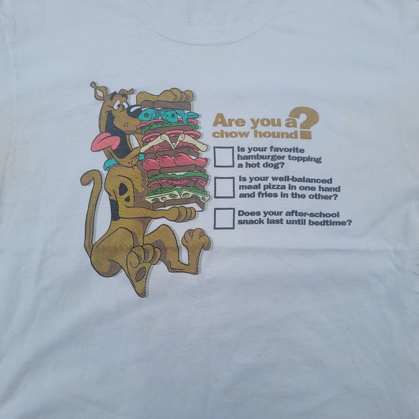 Vintage Scooby Doo Chow Hound shirt size XL
