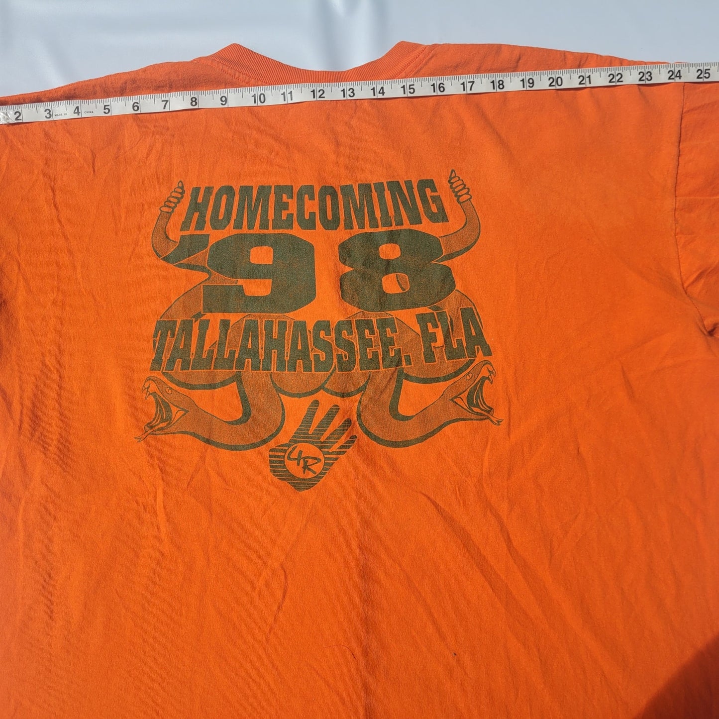 Vtg Florida A&M Rattler Shirt Homecoming 98