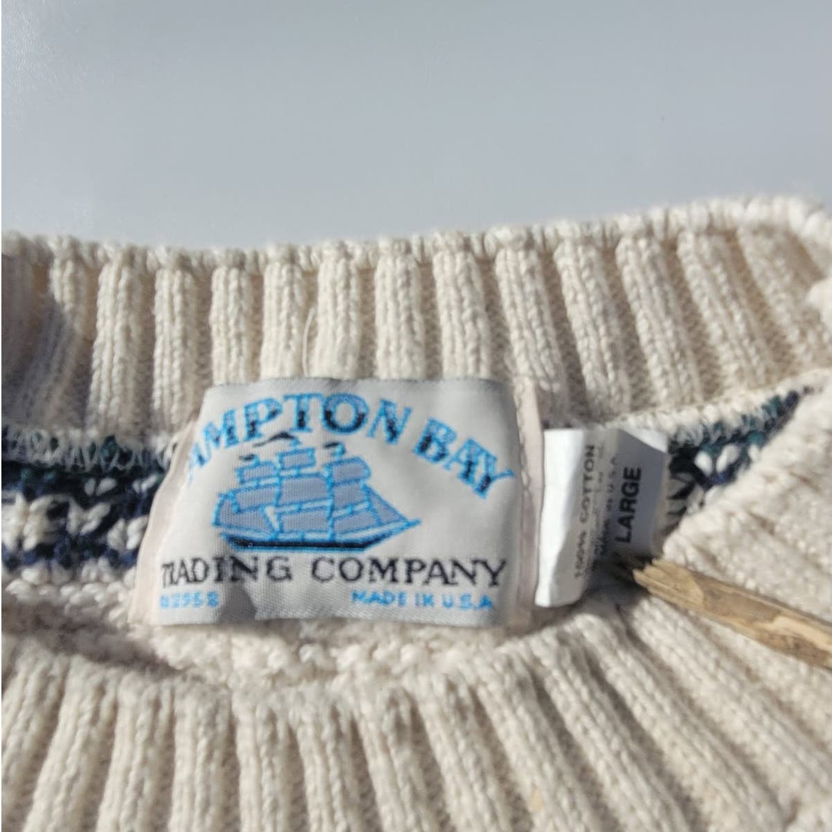 Vtg Hampton Bay Trading Co Sweater