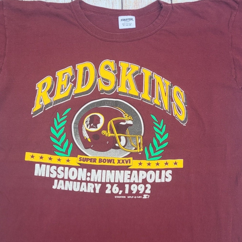Vintage Starter Washington Redskins t shirt Superbowl XXVI