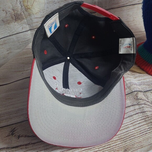 Vtg 90s NBA Chicago Bulls Snapback Hat Jordan
