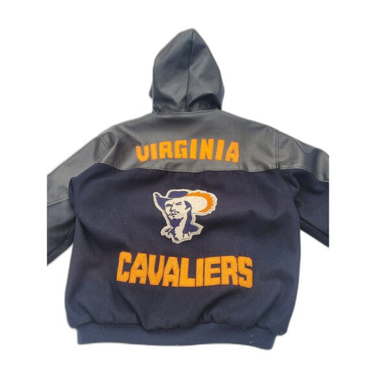 Vintage Virginia Cavaliers Hooded Varsity  Jacket