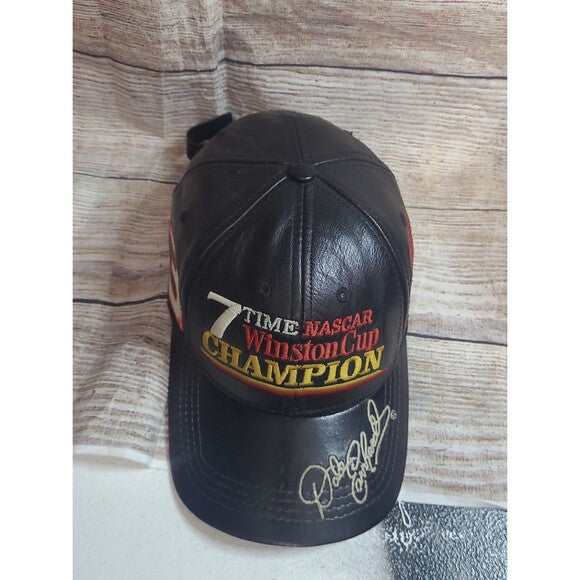 Vintage Dale Earnhardt Sr. Leather strapback hat #3