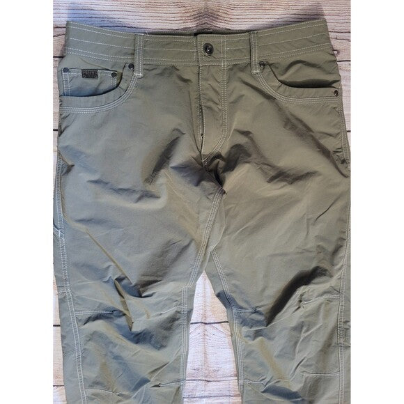 Kuhl Pants Nylon Olive Green 34 x 30