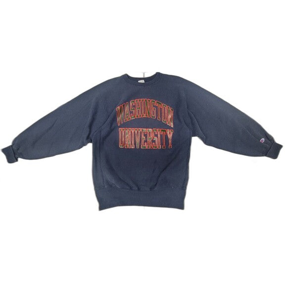 Vtg Champion Reverse Weave Washington University Crewneck Sweatshirt