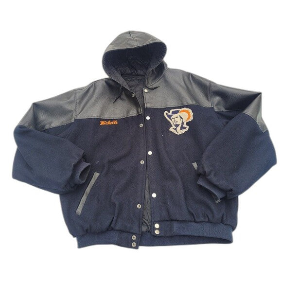 Vintage Virginia Cavaliers Hooded Varsity Jacket