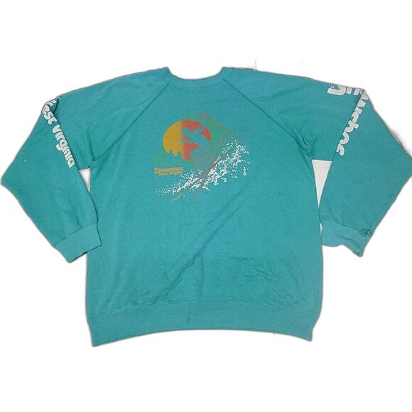 Vtg Snowshoe Ski Resort Crewneck Sweatshirt 80s Thrashed