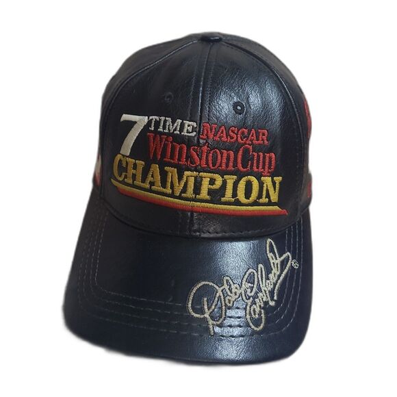 Vintage Dale Earnhardt Sr. Leather strapback hat #3