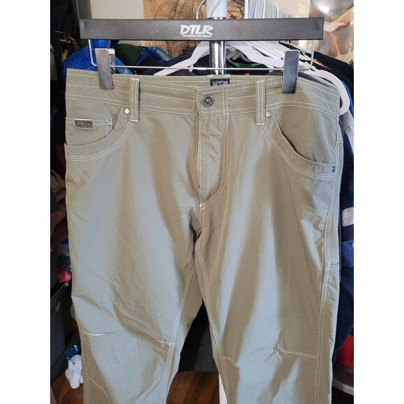 Kuhl Pants Nylon Olive Green 34 x 30