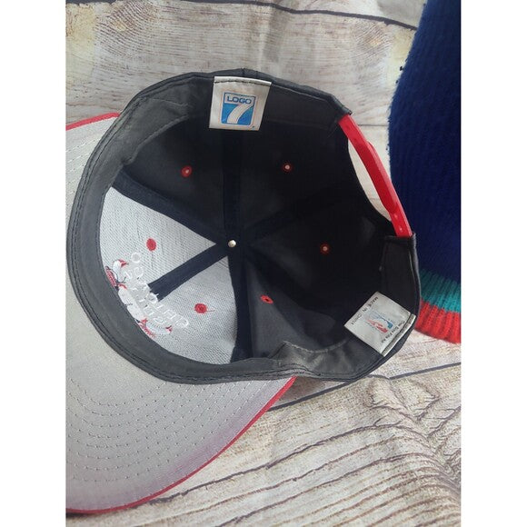 Vtg 90s NBA Chicago Bulls Snapback Hat Jordan