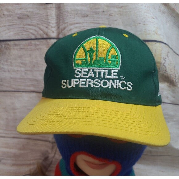 Vintage Seattle Supersonics AJD snapback hat