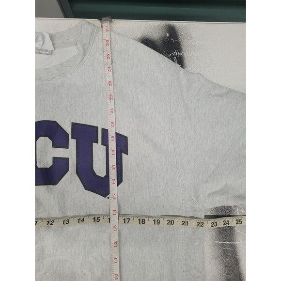 Vintage Champion Reverse Weave TCU Crewneck Sweatshirt