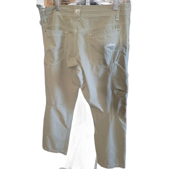 Kuhl Pants Nylon Olive Green 34 x 30