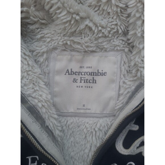 Vtg Abercrombie and Fitch Fur zip Hoodie