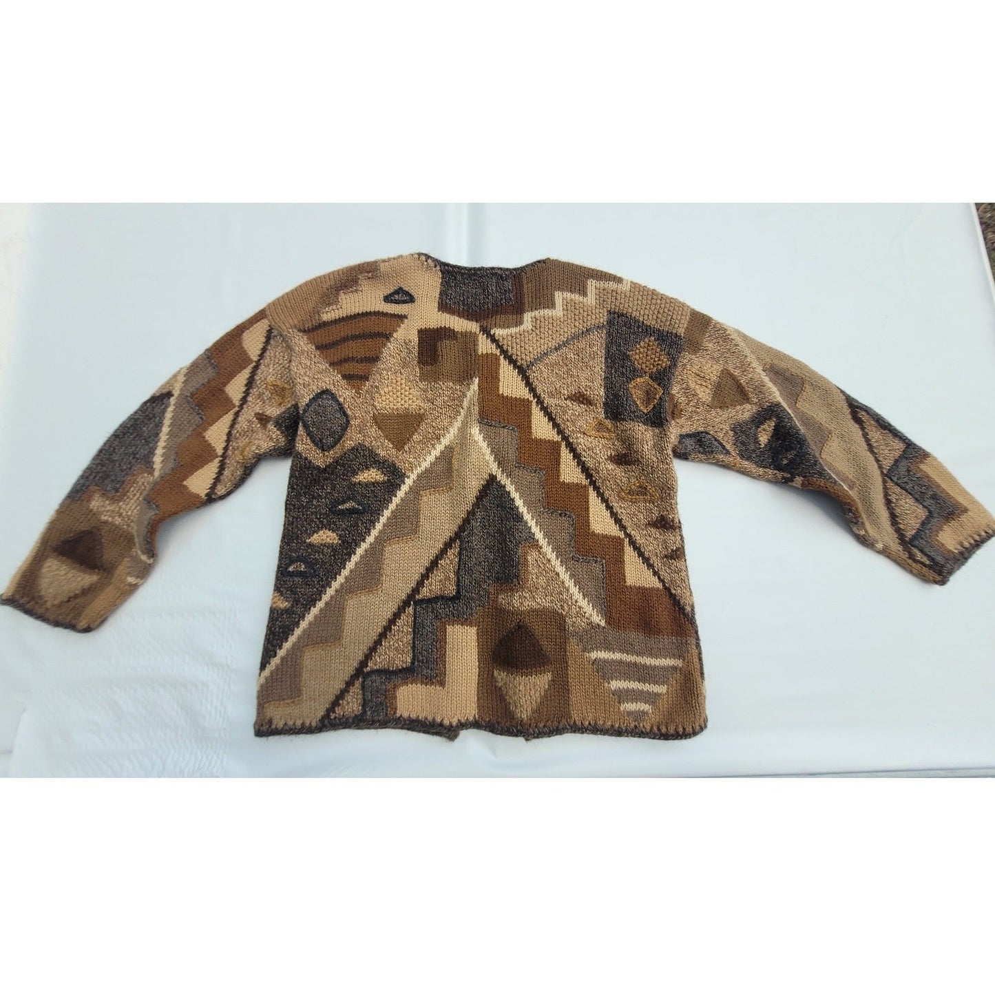 Vtg Alpaca Wool Hand Knit Cardigan by Caamano Limited Edition