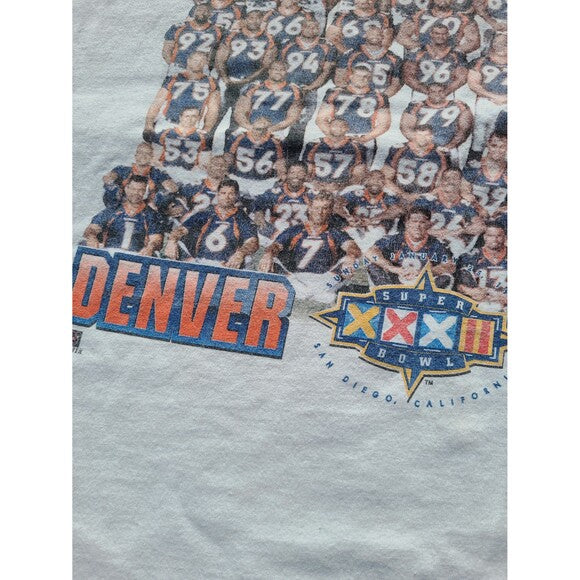 Vtg Starter Denver Broncos Superbowl XXXII Champions t shirt