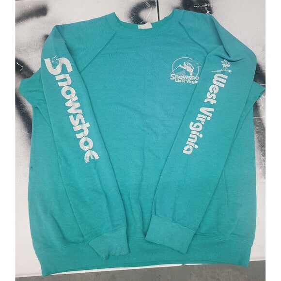 Vtg Snowshoe Ski Resort Crewneck Sweatshirt 80s Thrashed
