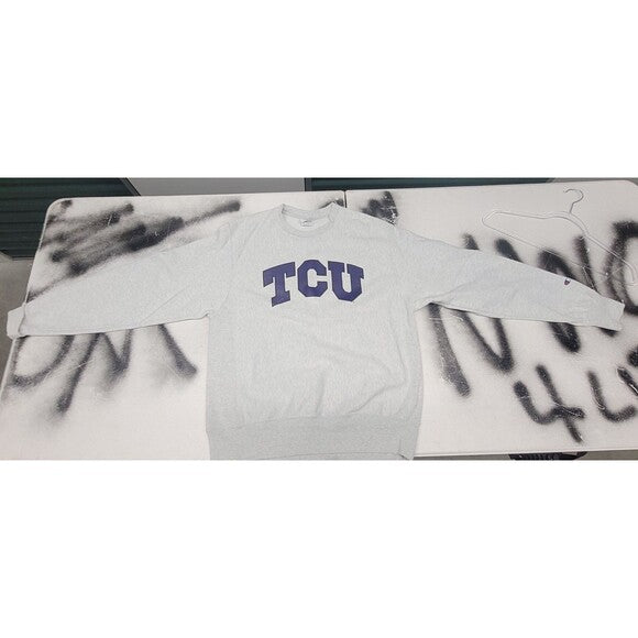 Vintage Champion Reverse Weave TCU Crewneck Sweatshirt
