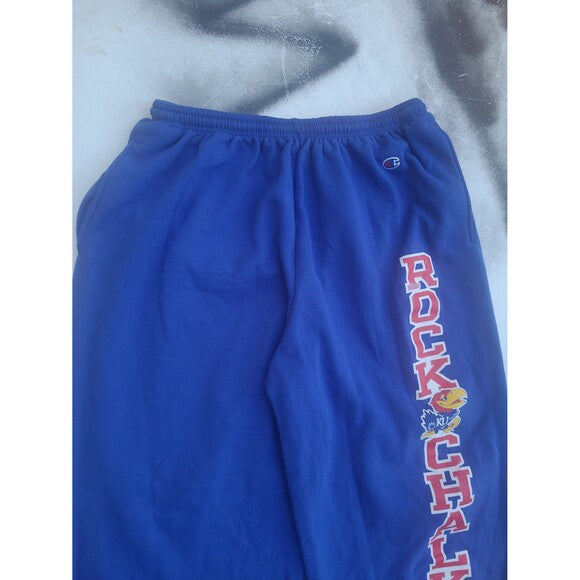 Vintage Kansas Jayhawks RockChalk Sweatpants wide leg