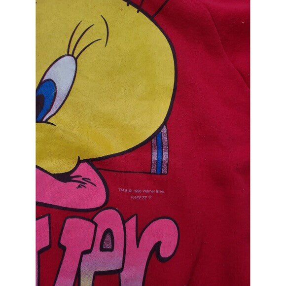 Vintage Tweety Bird Looney Tunes Crewneck Sweatshirt Freeze 1996