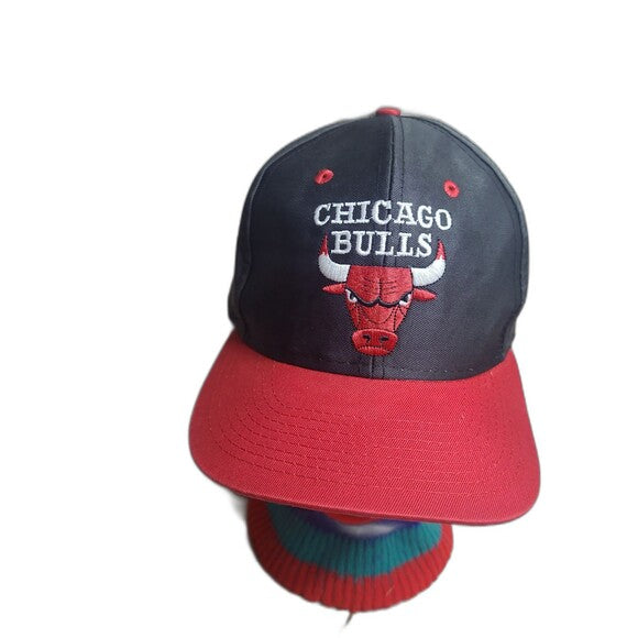Vtg 90s NBA Chicago Bulls Snapback Hat Jordan