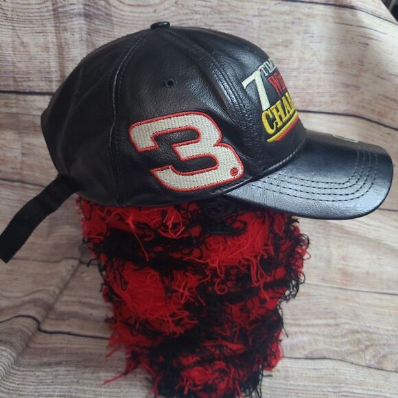 Vintage Dale Earnhardt Sr. Leather strapback hat #3
