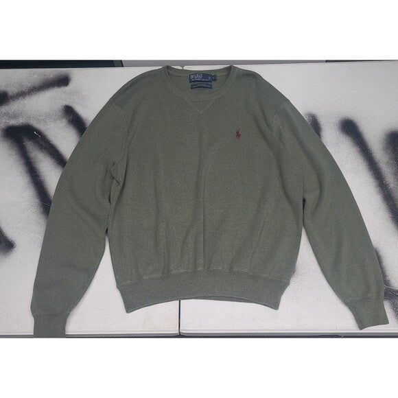 Vtg Polo Sweater Ralph Lauren Cotton Crewneck