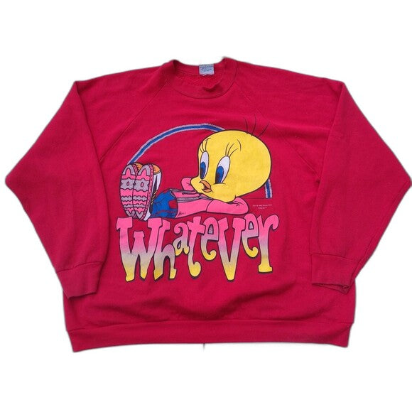 Vintage Tweety Bird Looney Tunes Crewneck Sweatshirt Freeze 1996