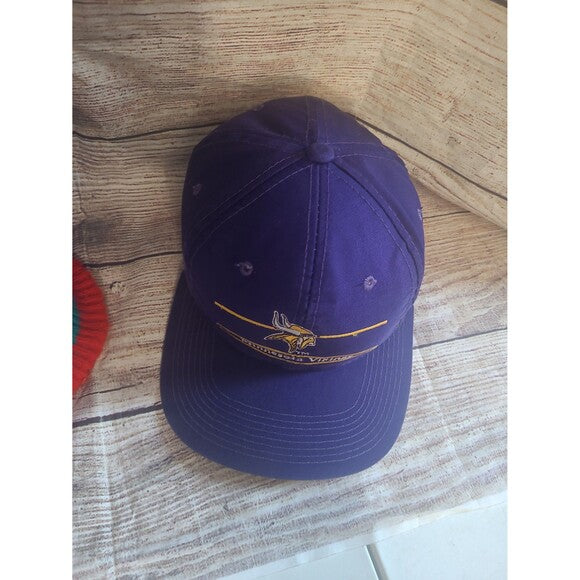Vtg Minnesota Vikings Ann co snapback hat American Needle Split bar