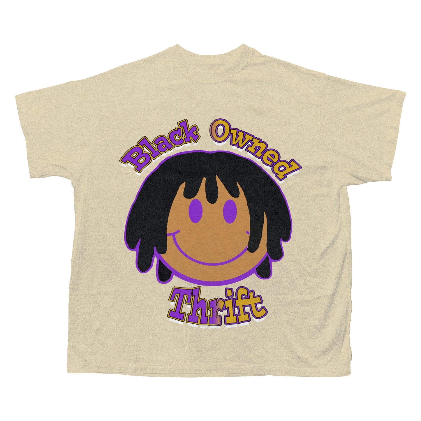 Cultured Smiley Purple & Gold Logo Tee