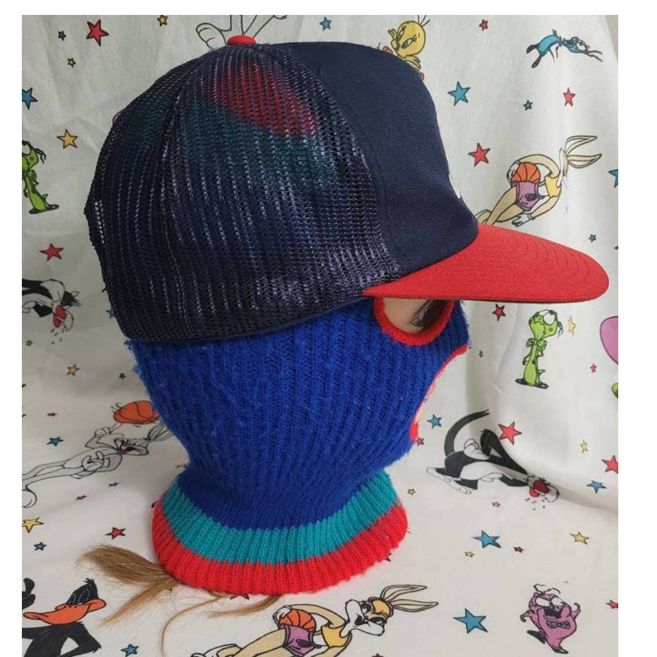 Vtg Atlanta Braves trucker hat twins 80s 90s snapback