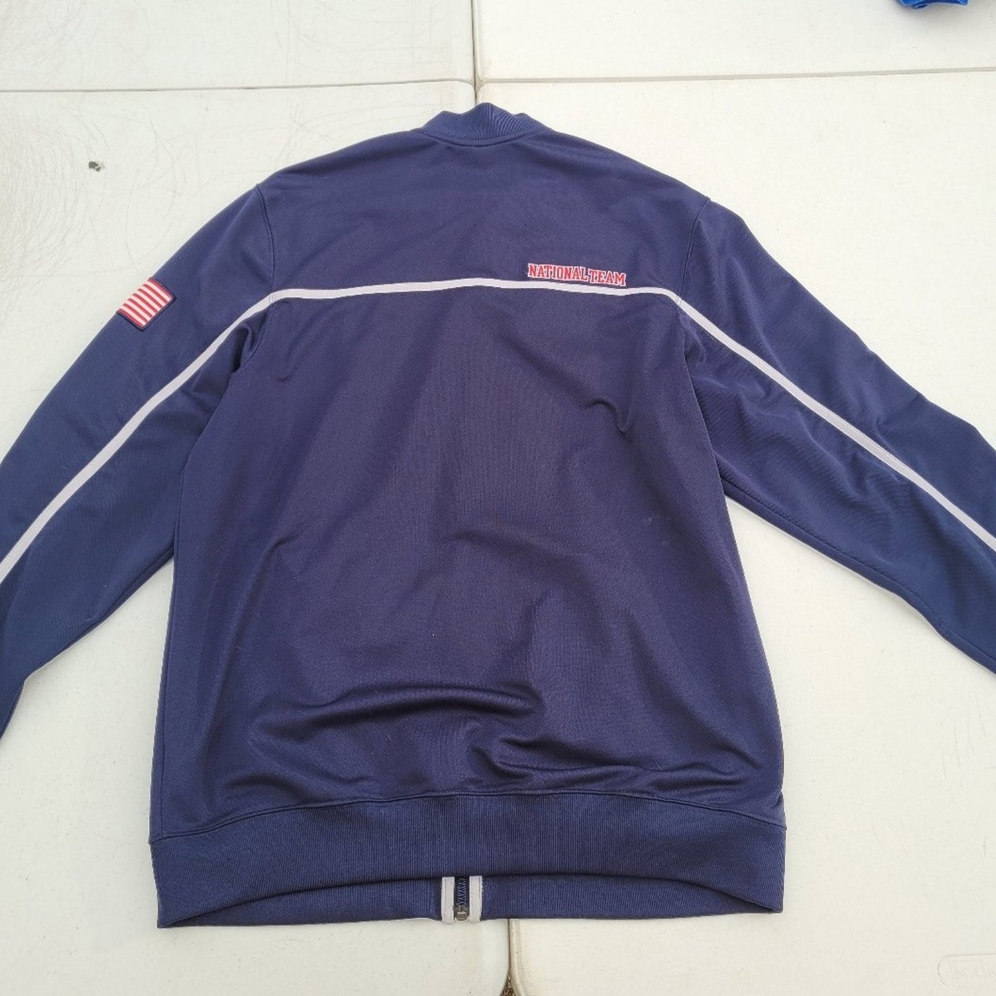 Nike Dream Team USA Basketball National Team Jacket Mens Large Dri-Fit Blue