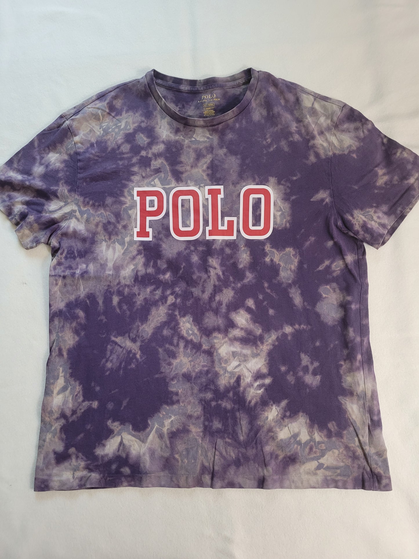Vintage Polo Custom bleach dye shirt