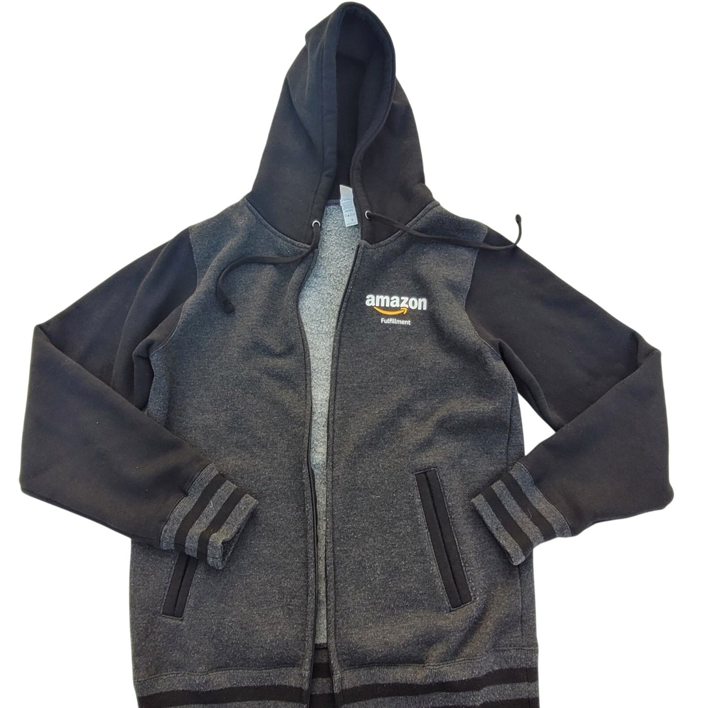 Amazon Fulfillment Employee Full zip Hoodie Smile logo
