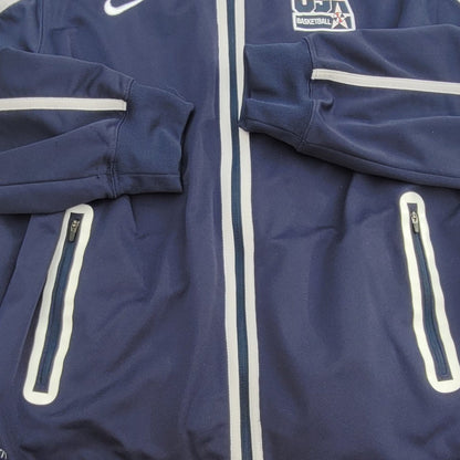 Nike Dream Team USA Basketball National Team Jacket Mens Large Dri-Fit Blue