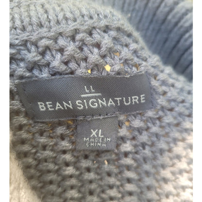 Vtg LL Bean Signature Henley Sweater