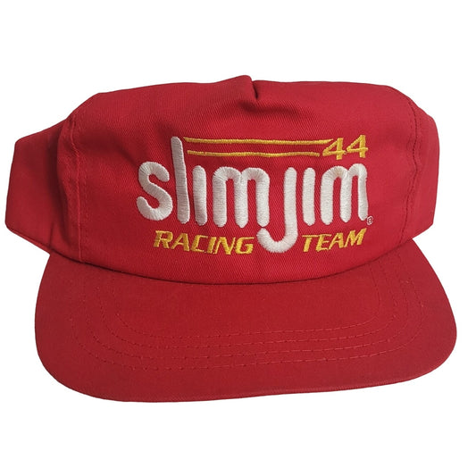 Vtg Slim Jimm Racing Trucker hat snapback cap
