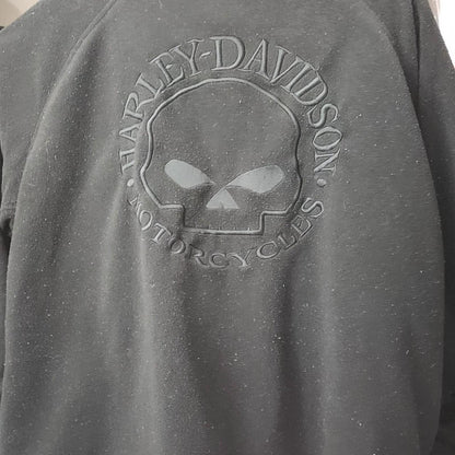 Vintage Harley Davidson Willie G Skull Fleece Jacket