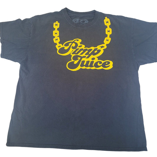 Pimp Juice Gold Chain Tee Shirt Y2k